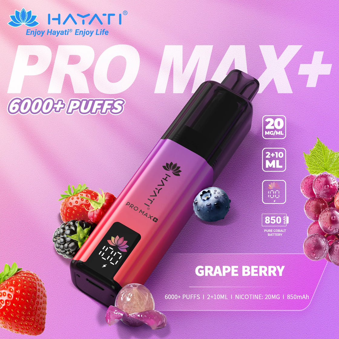 Hayati Pro Max Plus 6000 Box of 5 Prefilled Pod Kit