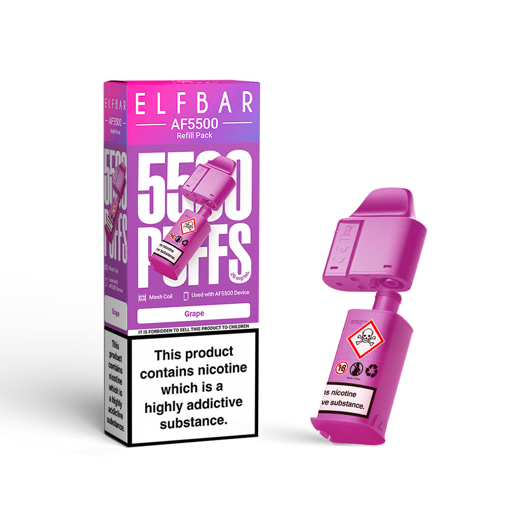 Elf Bar AF5500 Replacement Prefilled Pods Box of 5
