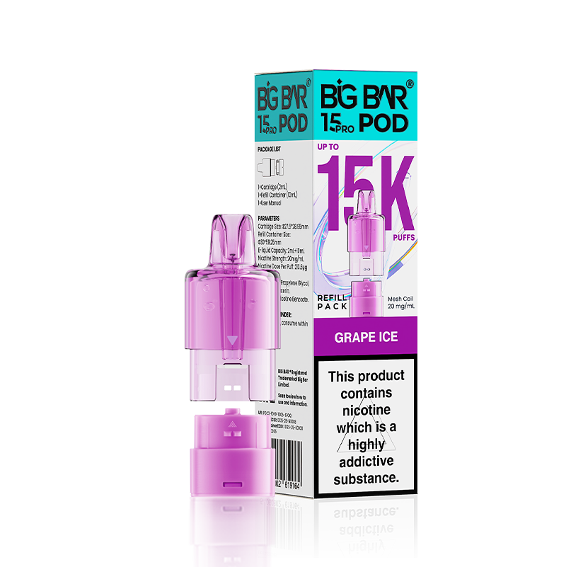 Big Bar 15 Pro Prefilled Pods (Box of 5)