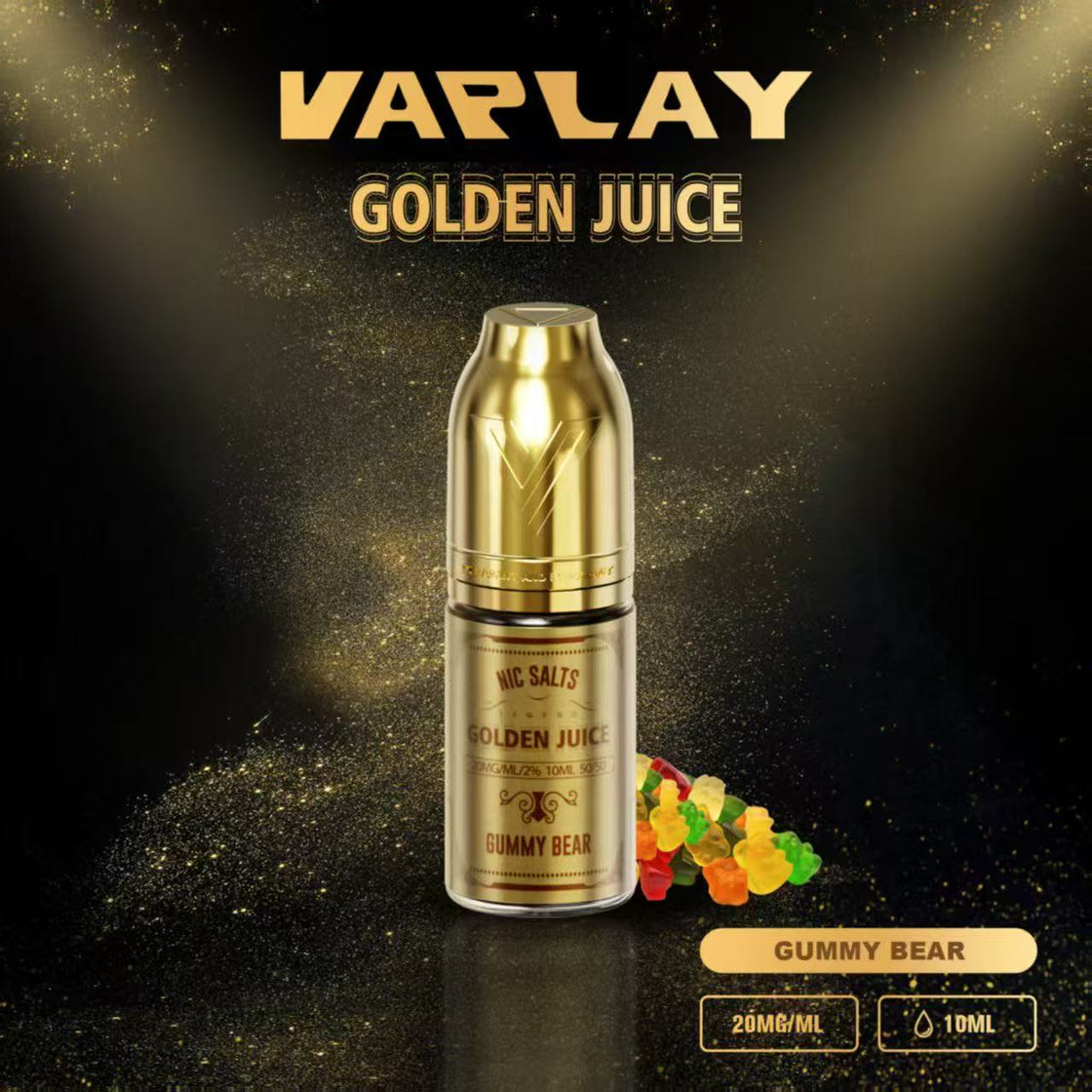 VAPLAY Golden Juice Nic Salt -10mg&20mg - 10 Pack