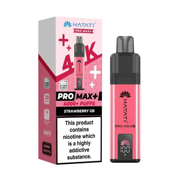 Hayati Pro Max Plus 4000 Prefilled Vape Kit (Box of 5)
