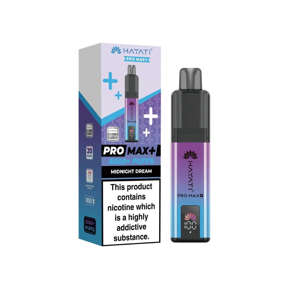 Hayati Pro Max Plus 6000 Box of 5 Prefilled Vape Kit