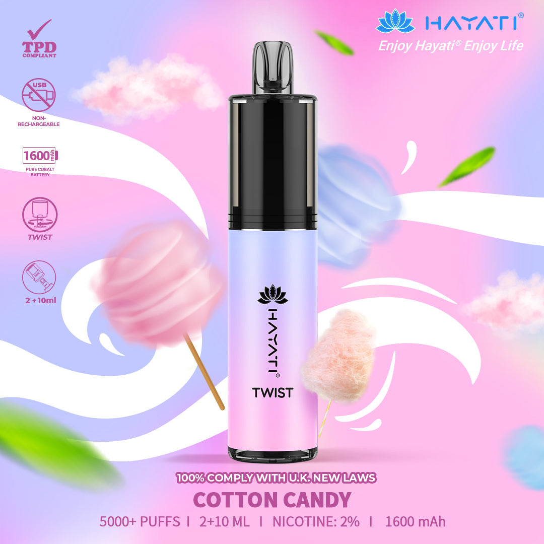 Hayati Twist 5000 Puffs Disposable Vape Pod Kit (Box of 5)