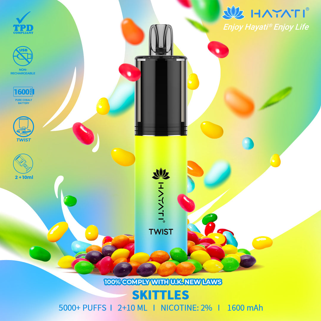 Hayati Twist 5000 Puffs Disposable Vape Pod Kit (Box of 5)