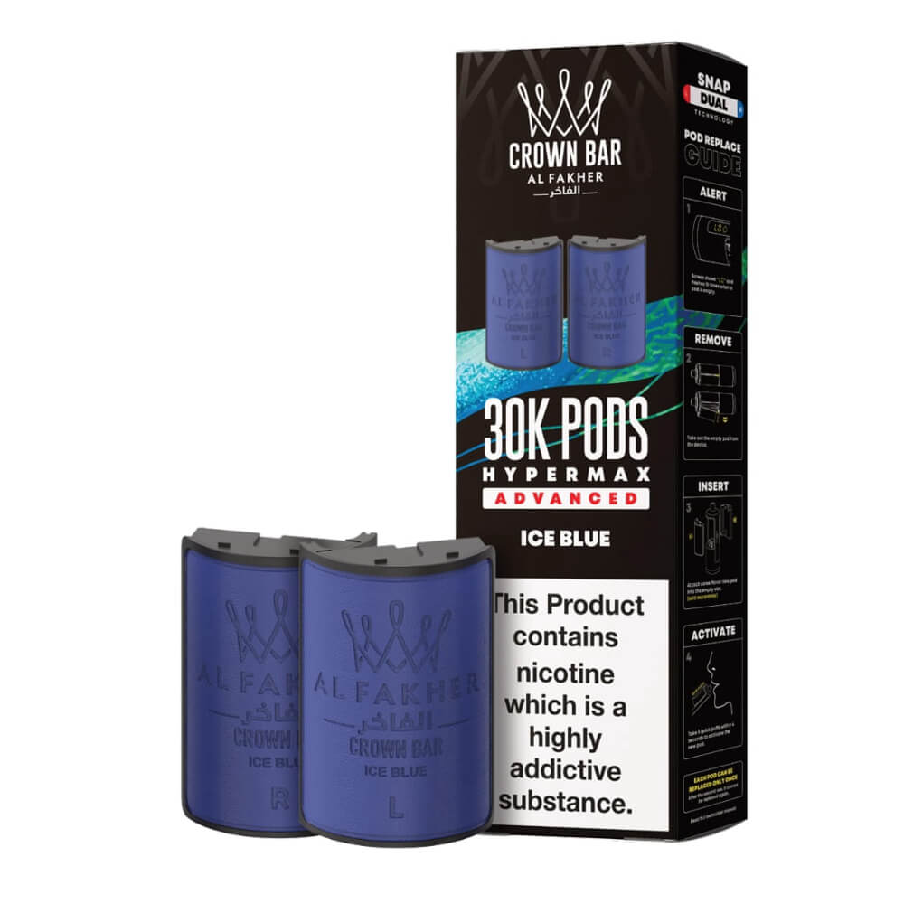 Al Fakher Crown Bar 30K Hypermax Prefilled Pods (Box of 5)