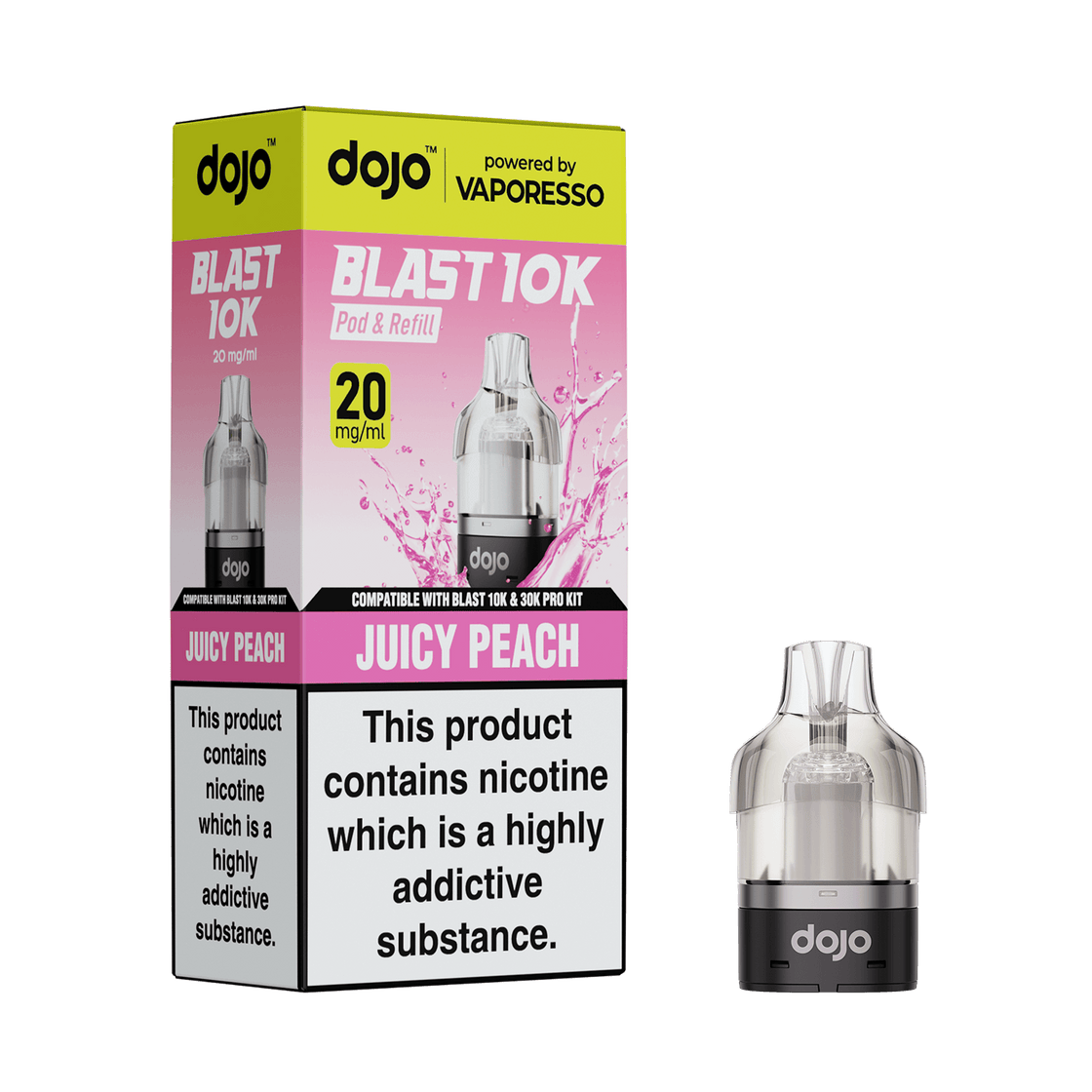 Vaporesso Dojo Blast 30K Pro Replacement Pods 20mg- 5 Pack