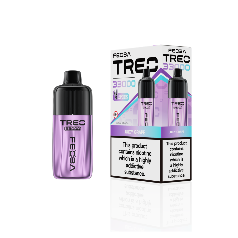 Feoba Trio 33000 Pre-filled Vape Pod Kit- Dual Flavour- 20mg -6 Pack