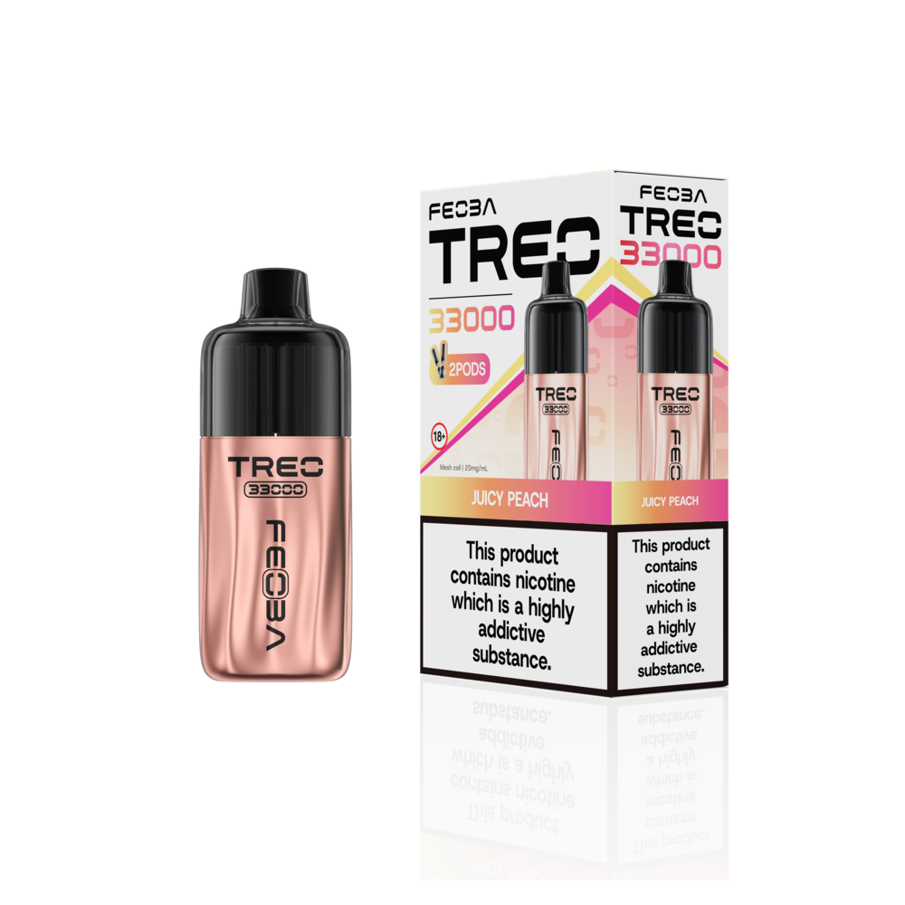 Feoba Trio 33000 Pre-filled Vape Pod Kit- Dual Flavour- 20mg -6 Pack