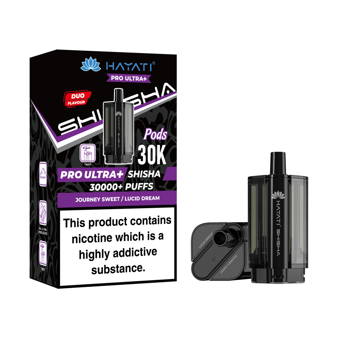 Hayati Pro Ultra+ Shisha Replacement Pods- 5 Pack