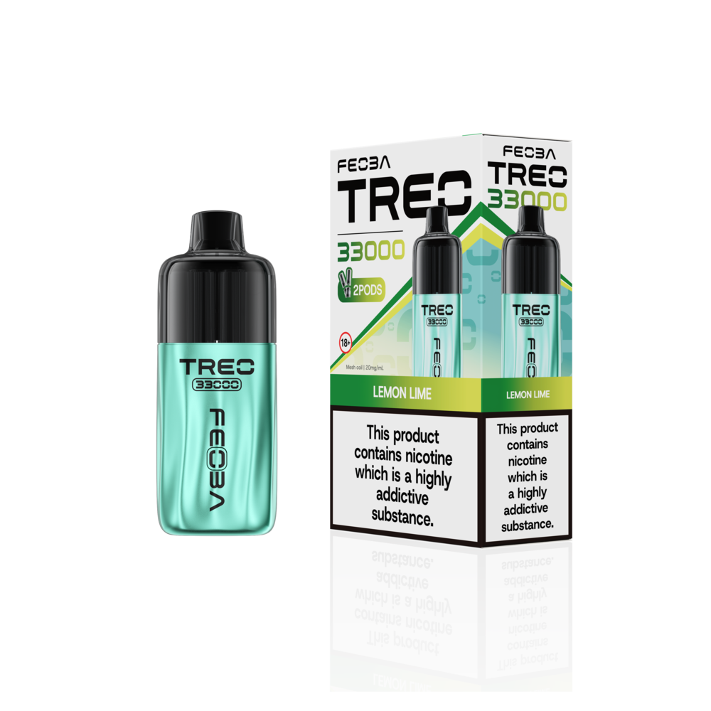 Feoba Trio 33000 Pre-filled Vape Pod Kit- Dual Flavour- 20mg -6 Pack