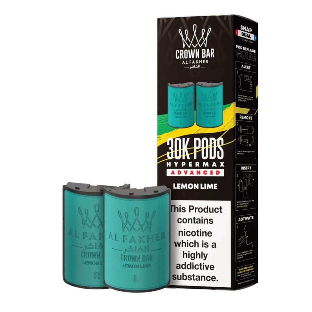 Al Fakher Crown Bar 30K Hypermax Prefilled Pods (Box of 5)
