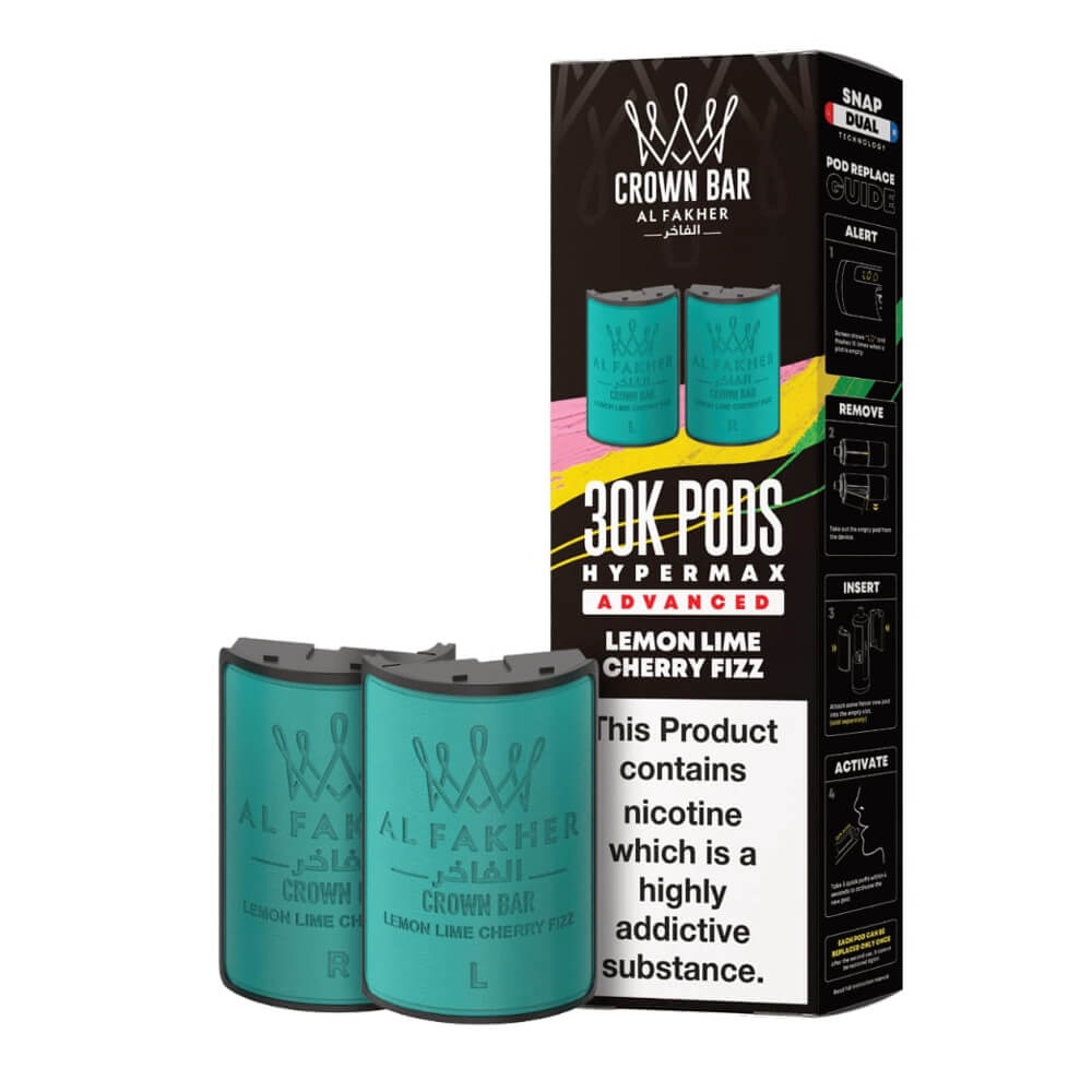 Al Fakher Crown Bar 30K Hypermax Prefilled Pods (Box of 5)