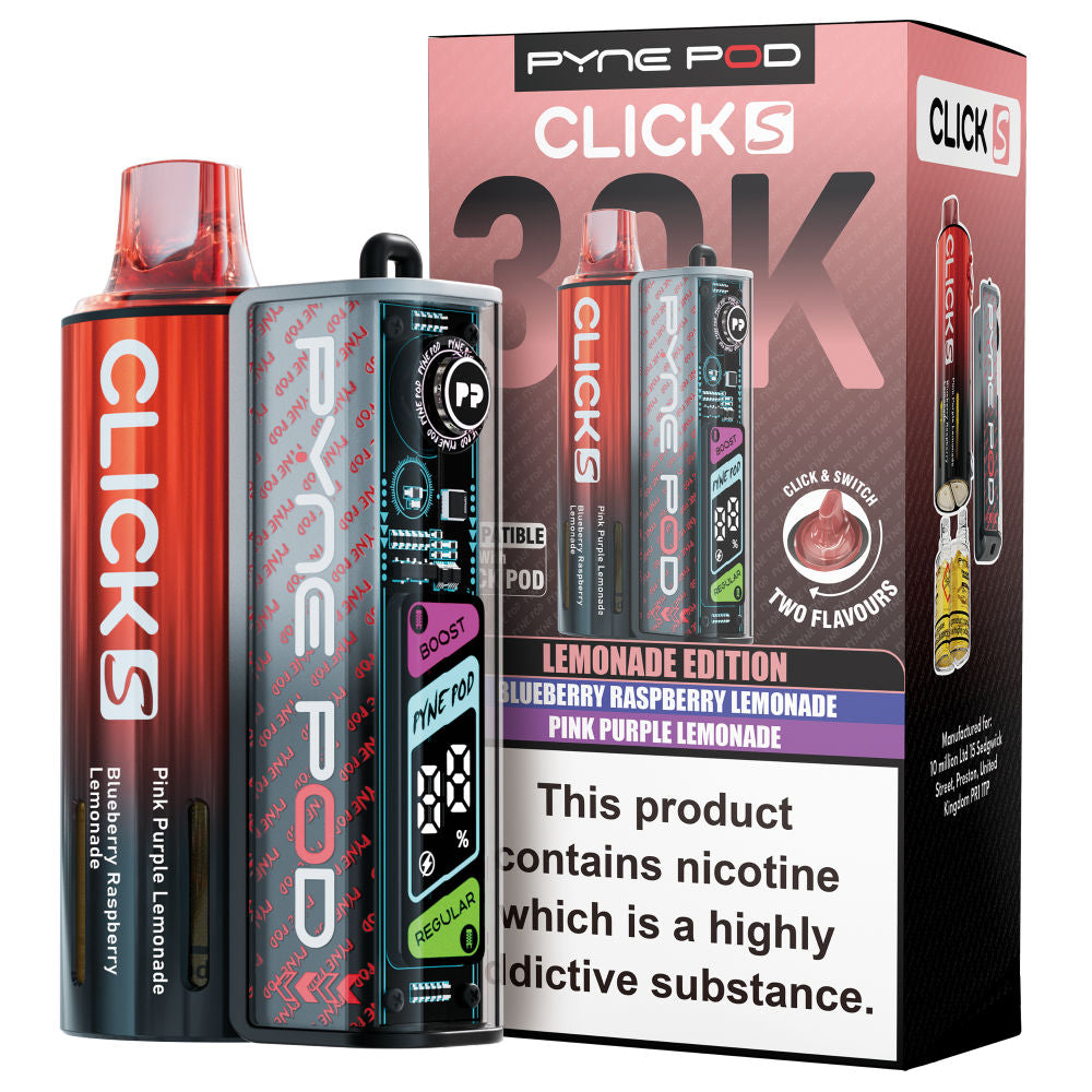 Pyne Pod Click S 30K Vape Kit - 20mg - 5 Pack