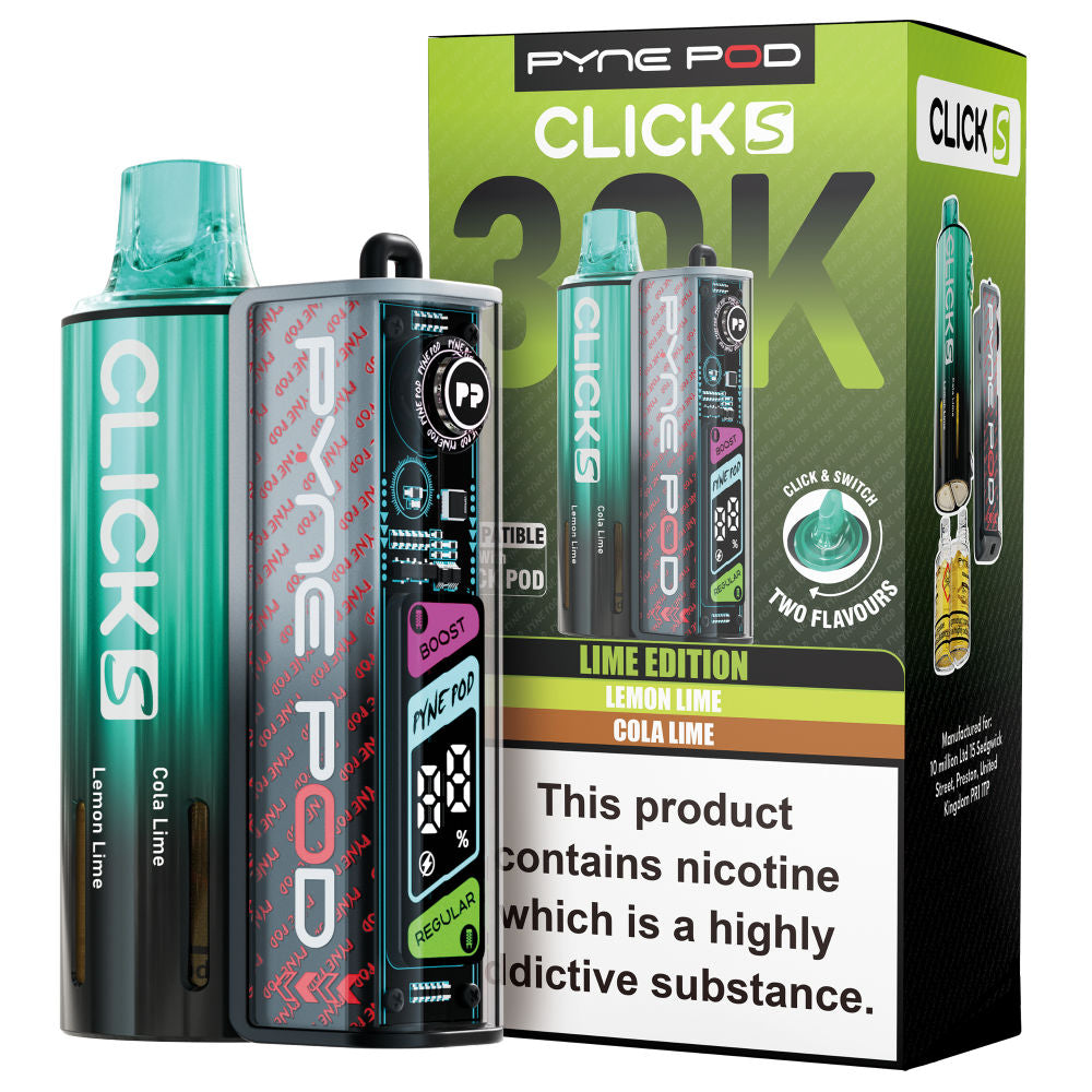Pyne Pod Click S 30K Vape Kit - 20mg - 5 Pack