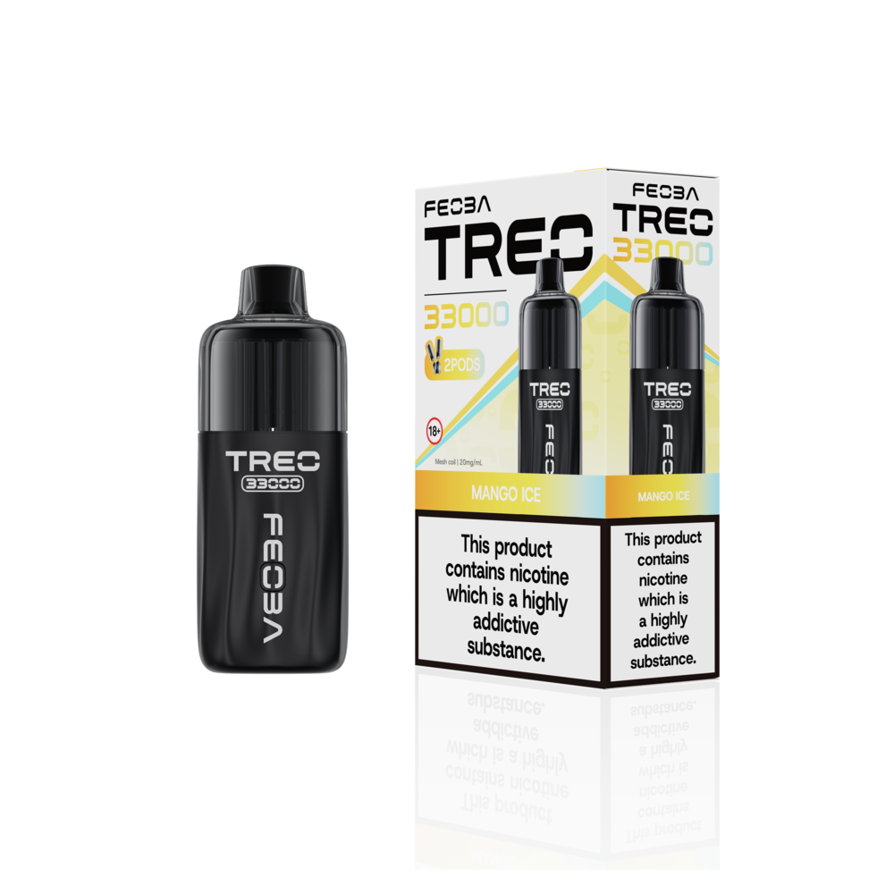 Feoba Trio 33000 Pre-filled Vape Pod Kit- Dual Flavour- 20mg -6 Pack