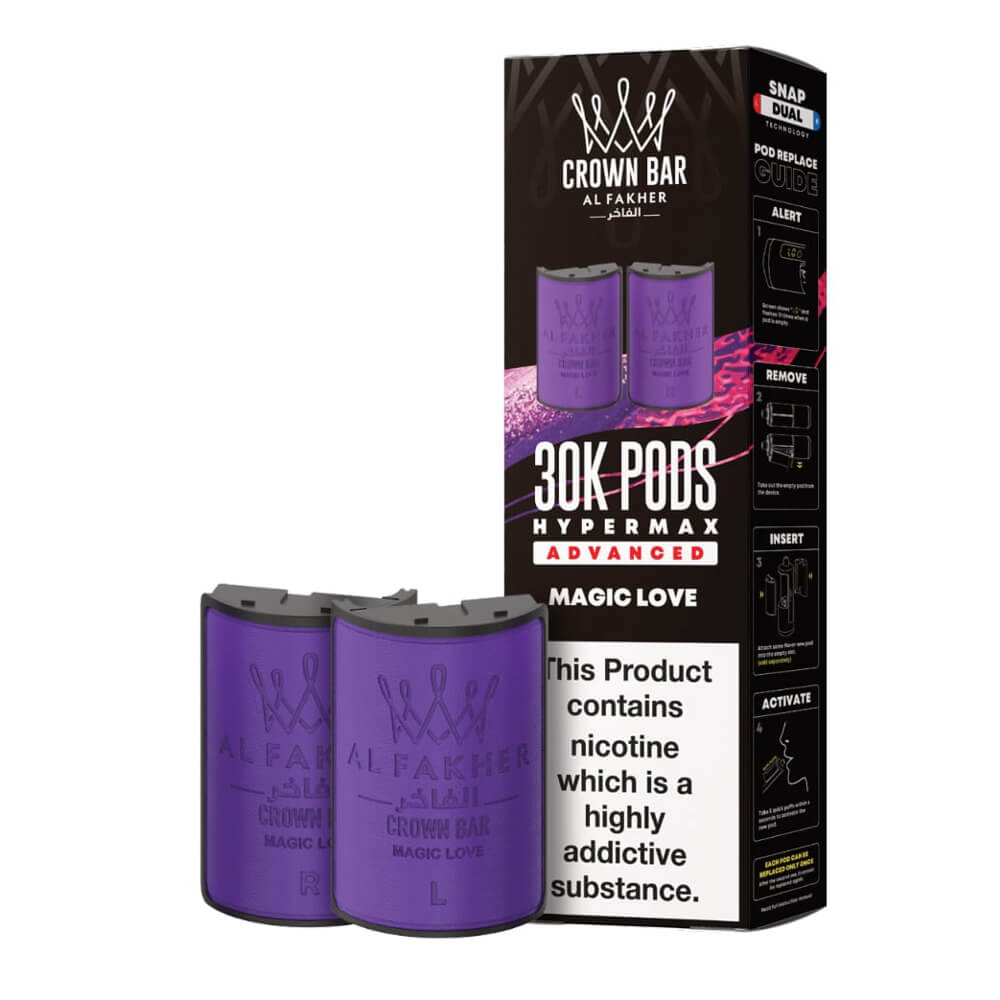 Al Fakher Crown Bar 30K Hypermax Prefilled Pods (Box of 5)