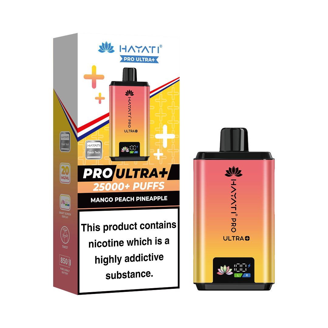 Hayati Pro Ultra Plus 25000 Box of 5 Prefilled Pod Vape Kit