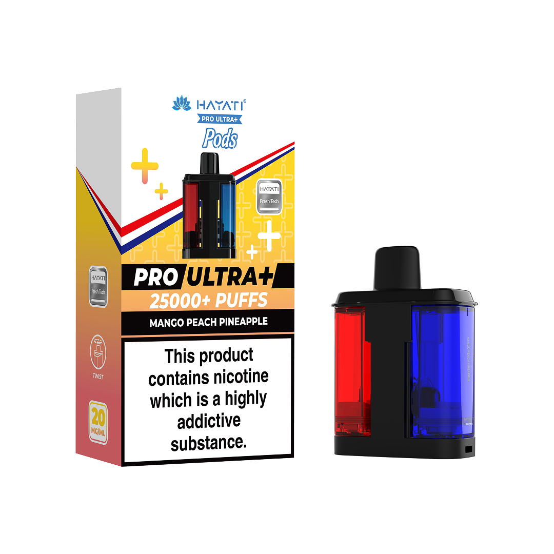Hayati Pro Ultra Plus 25000 Prefilled Pods (Box of 5)