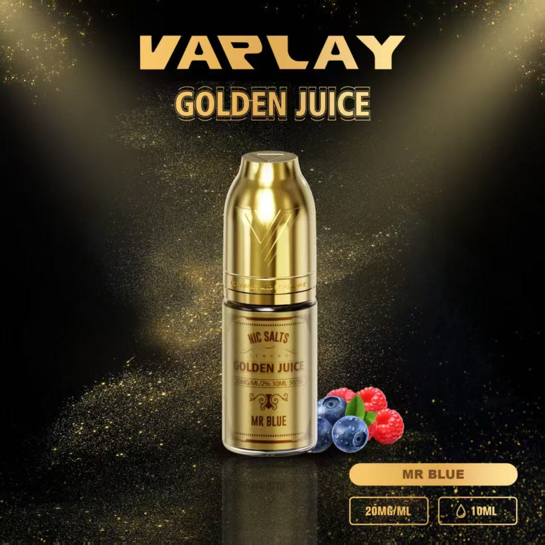 VAPLAY Golden Juice Nic Salt -10mg&20mg - 10 Pack
