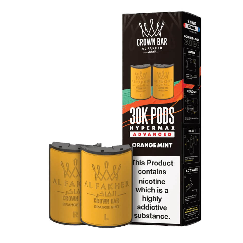 Al Fakher Crown Bar 30K Hypermax Prefilled Pods (Box of 5)