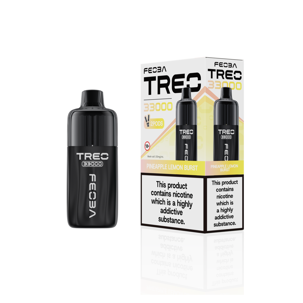 Feoba Trio 33000 Pre-filled Vape Pod Kit- Dual Flavour- 20mg -6 Pack