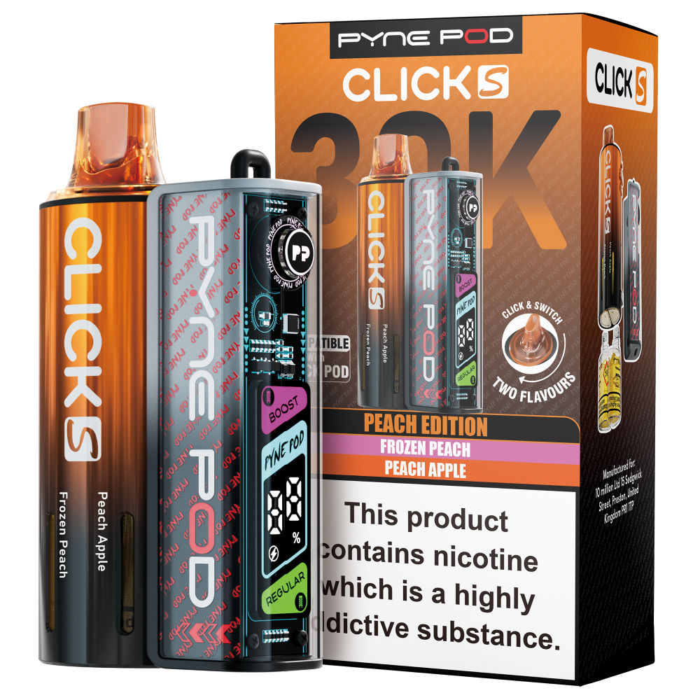 Pyne Pod Click S 30K Vape Kit - 20mg - 5 Pack