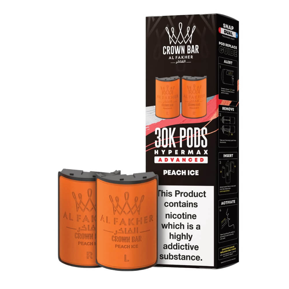 Al Fakher Crown Bar 30K Hypermax Prefilled Pods (Box of 5)