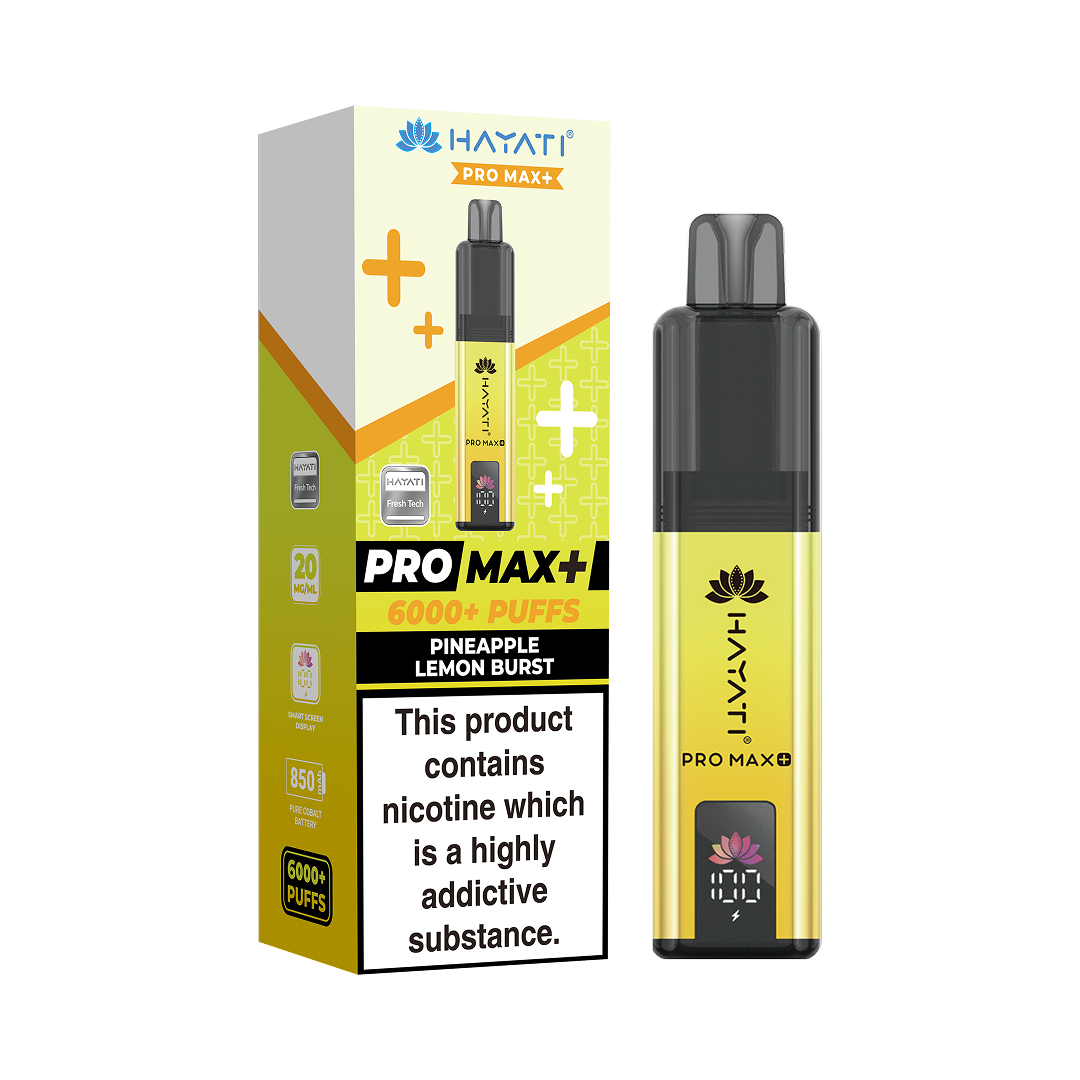 Hayati Pro Max Plus 6000 Box of 5 Prefilled Vape Kit