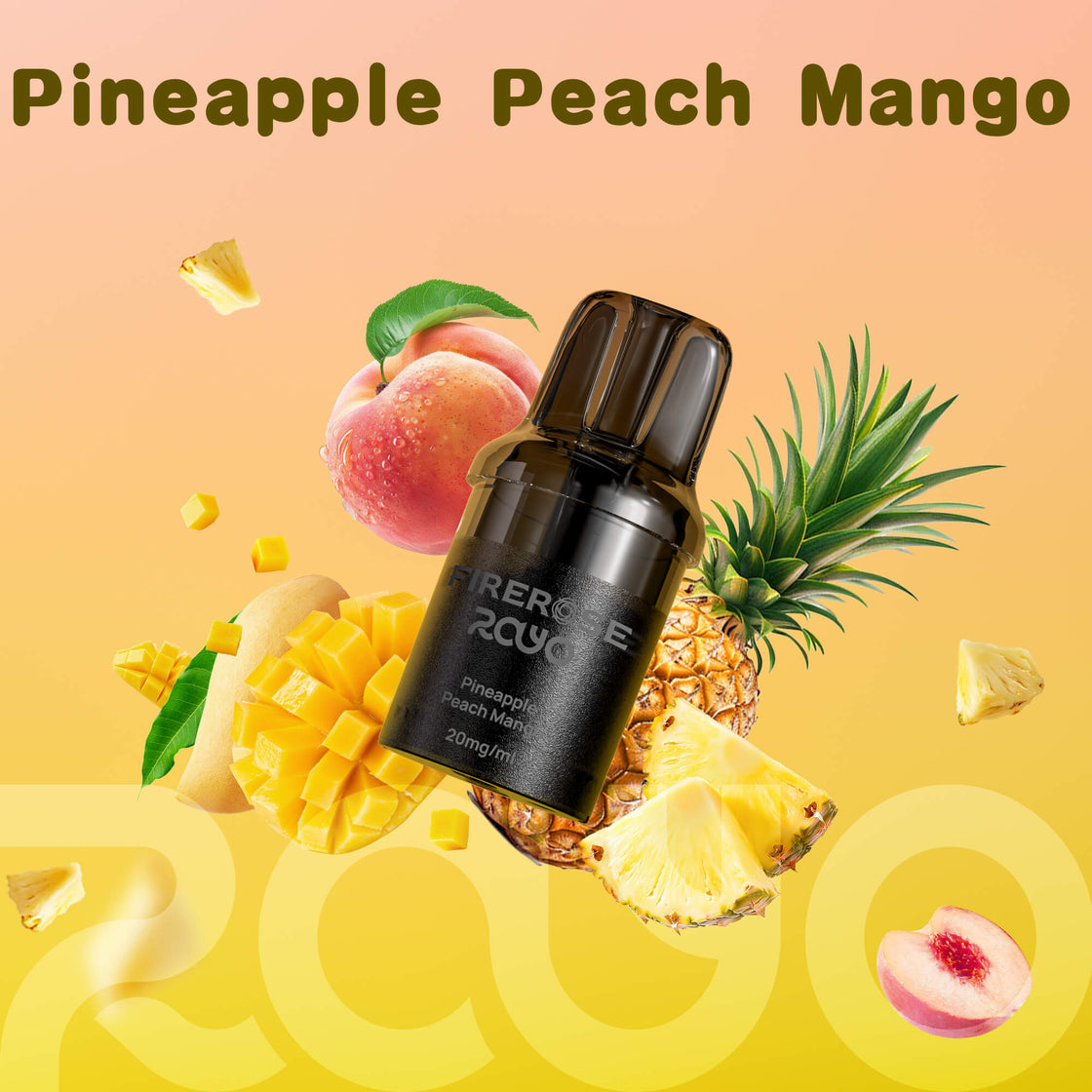 Firerose Rayo Replacement Pods - 20mg - Pack of 5(2ml+2ml)