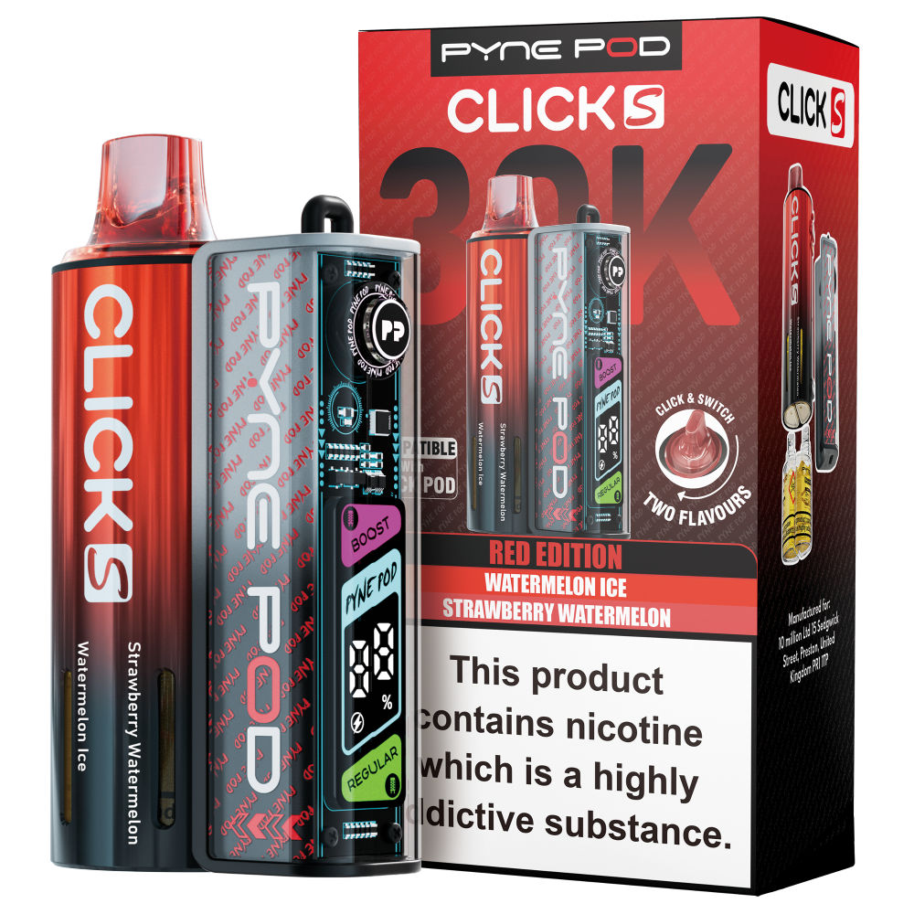 Pyne Pod Click S 30K Vape Kit - 20mg - 5 Pack
