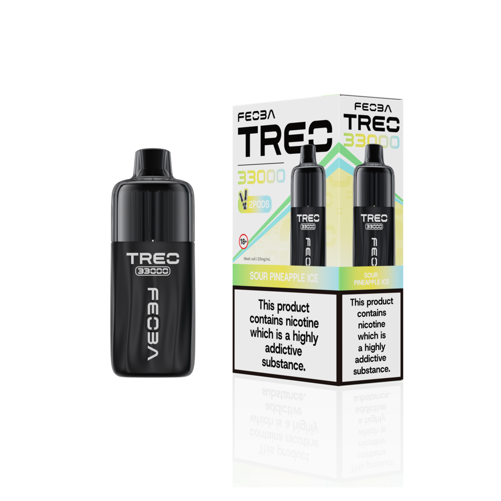 Feoba Trio 33000 Pre-filled Vape Pod Kit- Dual Flavour- 20mg -6 Pack