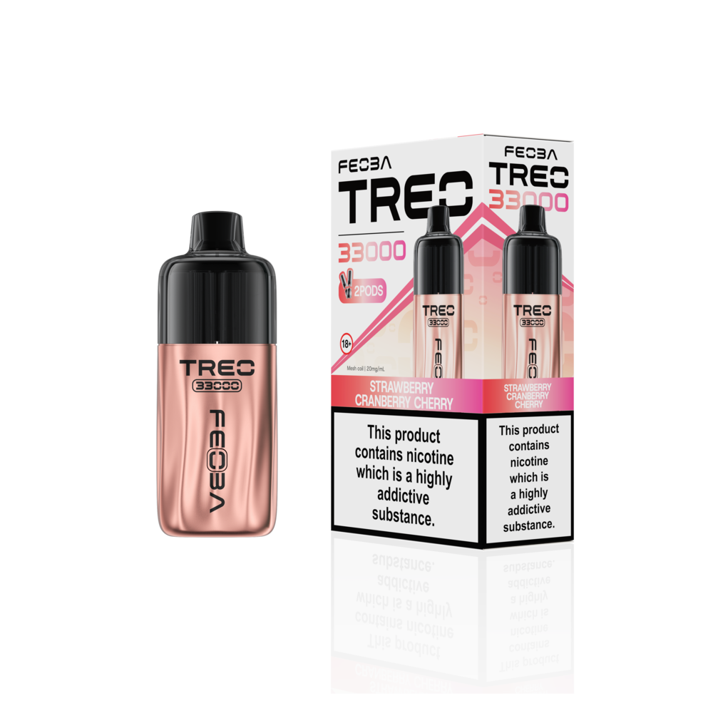 Feoba Trio 33000 Pre-filled Vape Pod Kit- Dual Flavour- 20mg -6 Pack