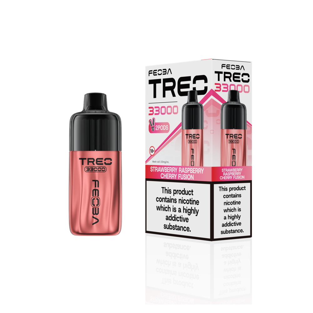 Feoba Trio 33000 Pre-filled Vape Pod Kit- Dual Flavour- 20mg -6 Pack