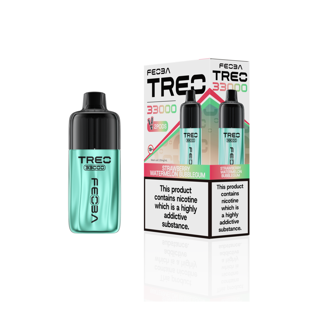 Feoba Trio 33000 Pre-filled Vape Pod Kit- Dual Flavour- 20mg -6 Pack
