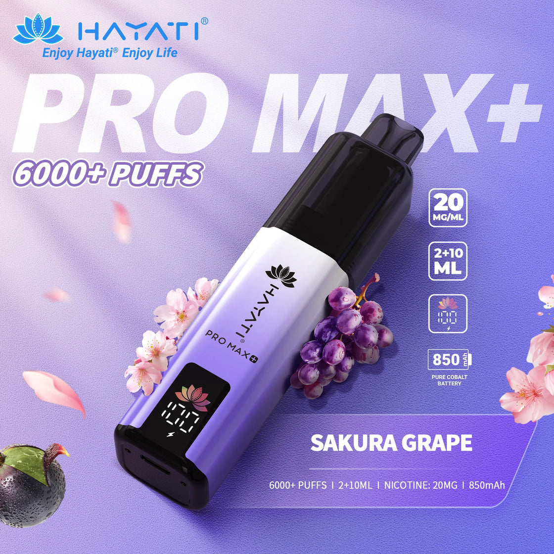 Hayati Pro Max Plus 6000 Box of 5 Prefilled Pod Kit