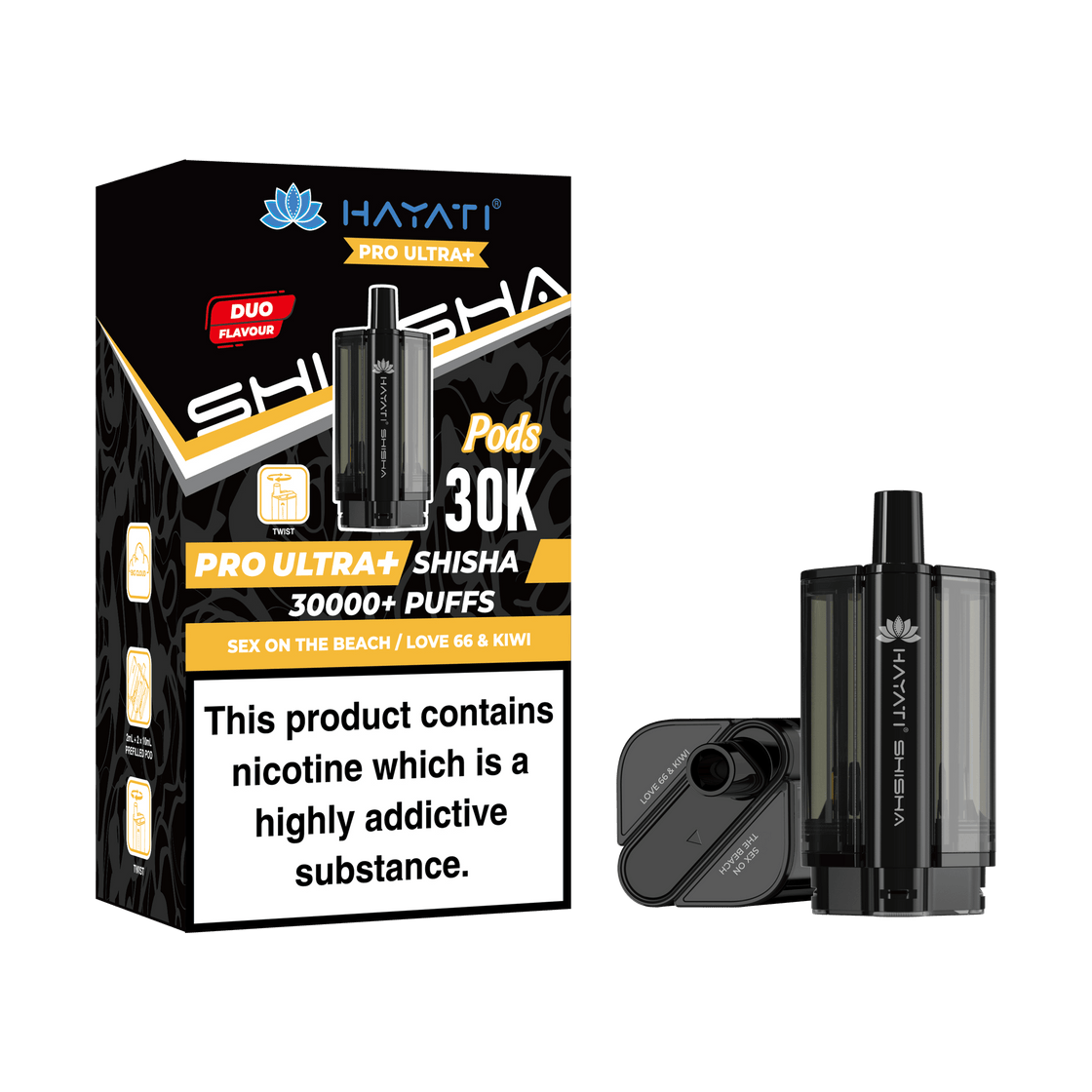 Hayati Pro Ultra+ Shisha Replacement Pods- 5 Pack