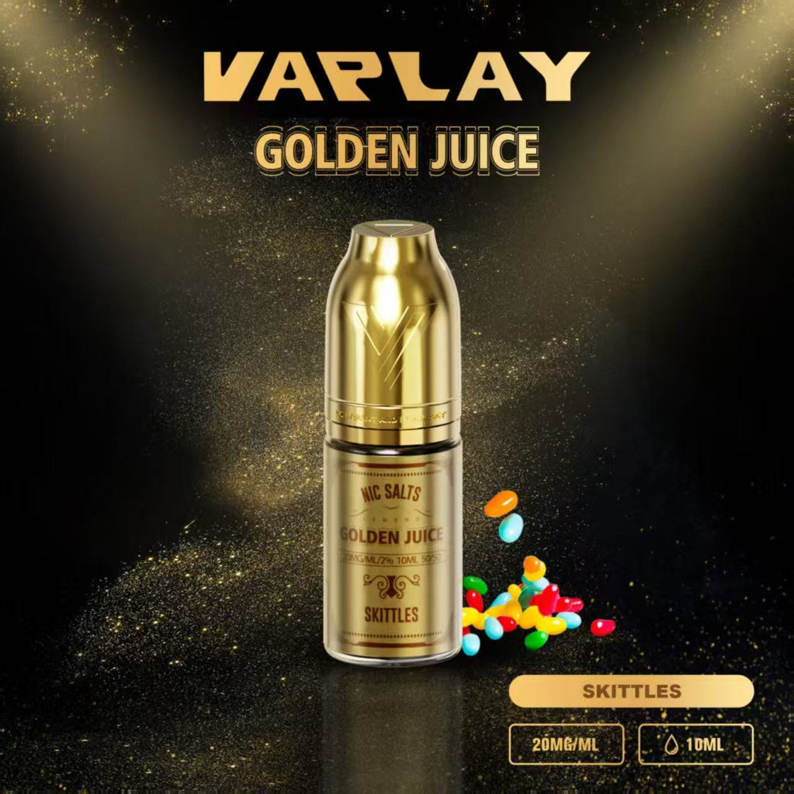 VAPLAY Golden Juice Nic Salt -10mg&20mg - 10 Pack