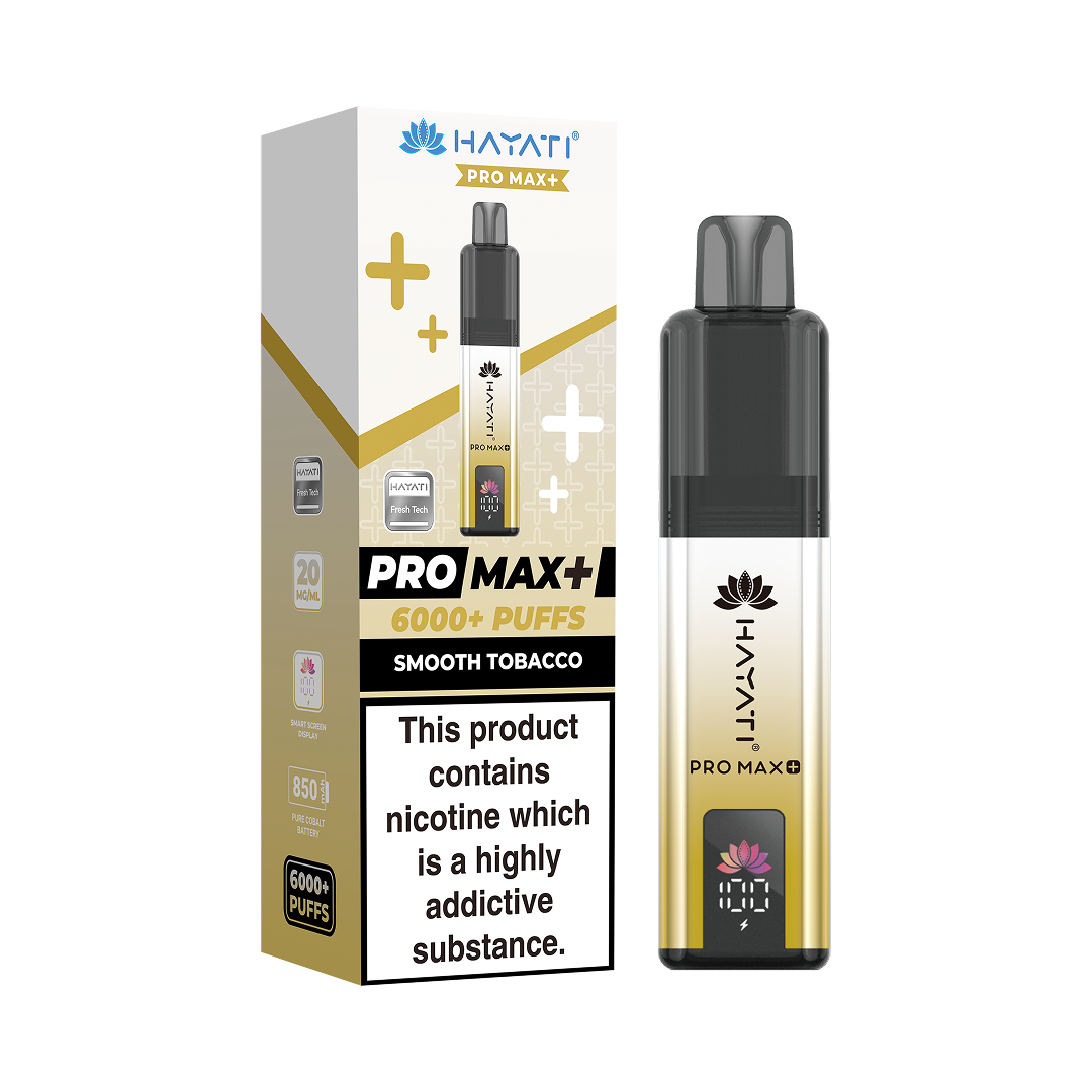 Hayati Pro Max Plus 6000 Box of 5 Prefilled Vape Kit