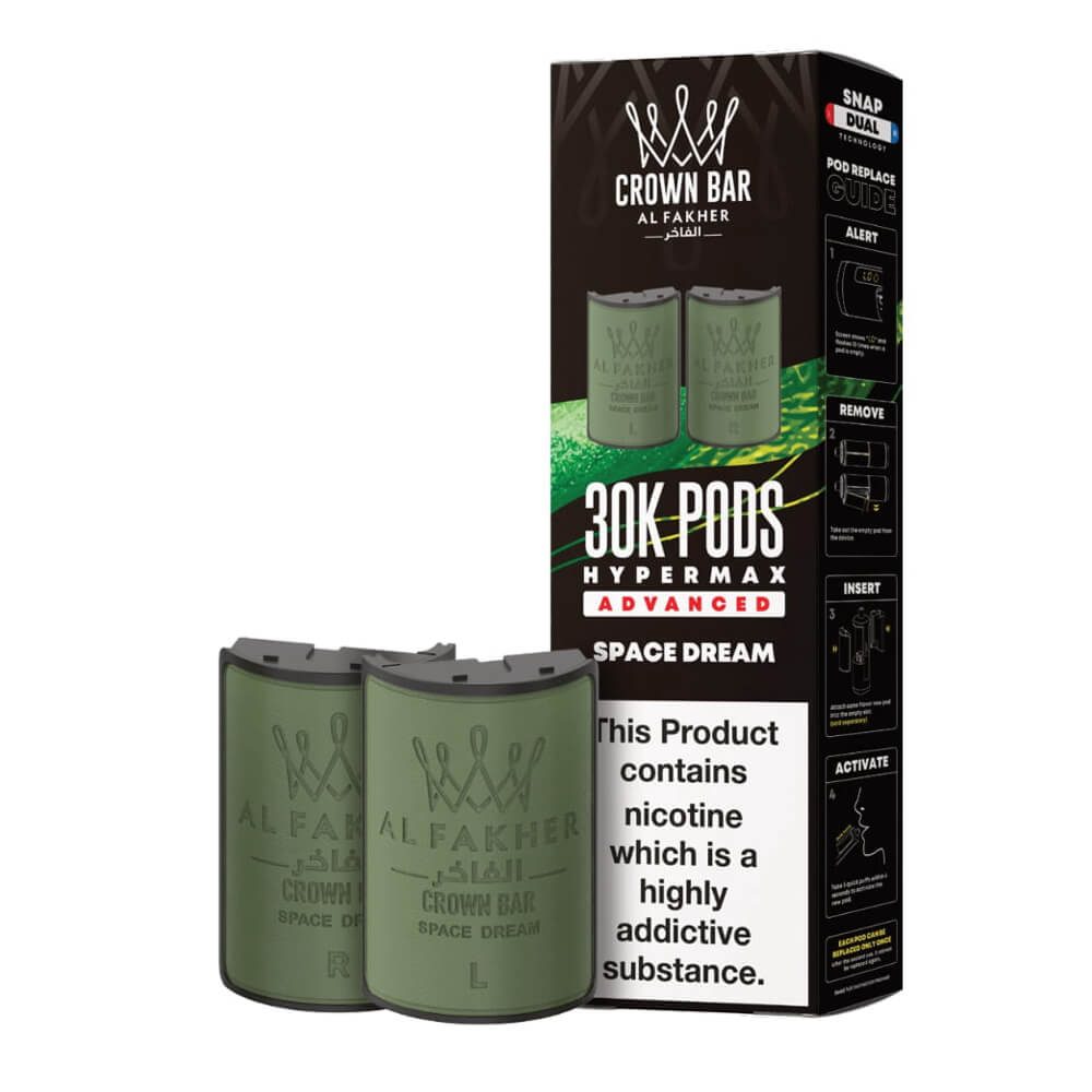 Al Fakher Crown Bar 30K Hypermax Prefilled Pods (Box of 5)