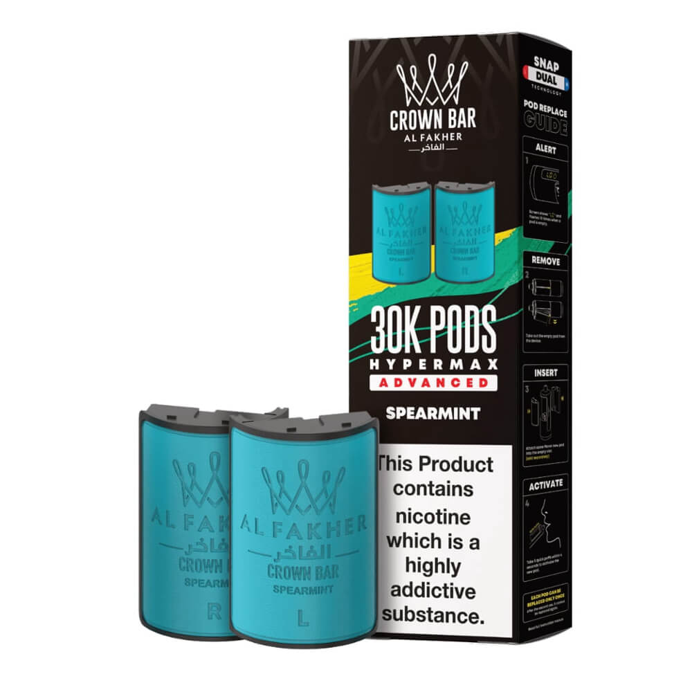 Al Fakher Crown Bar 30K Hypermax Prefilled Pods (Box of 5)
