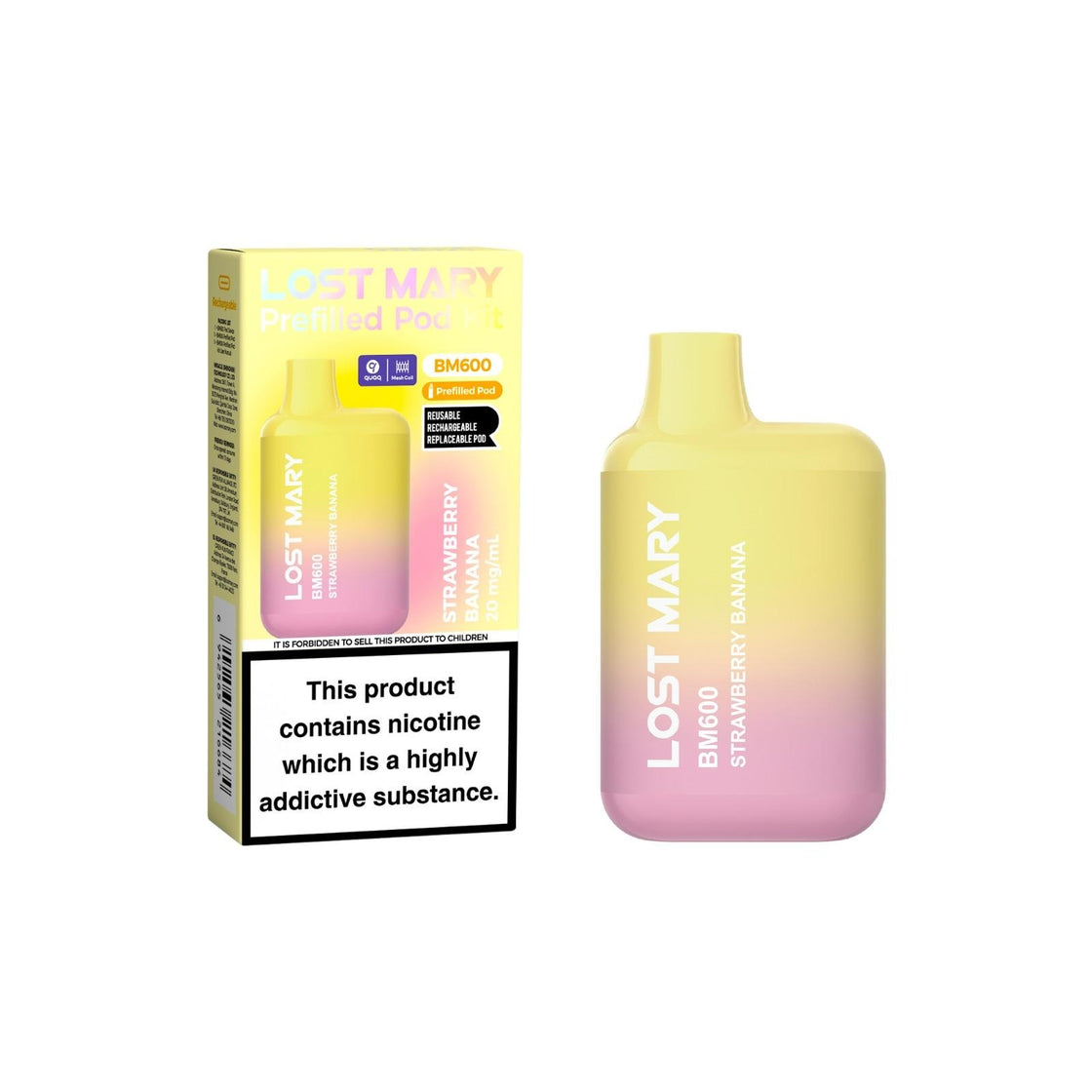 Lost Mary BM600 Prefilled Pod Kit (Box of 10)
