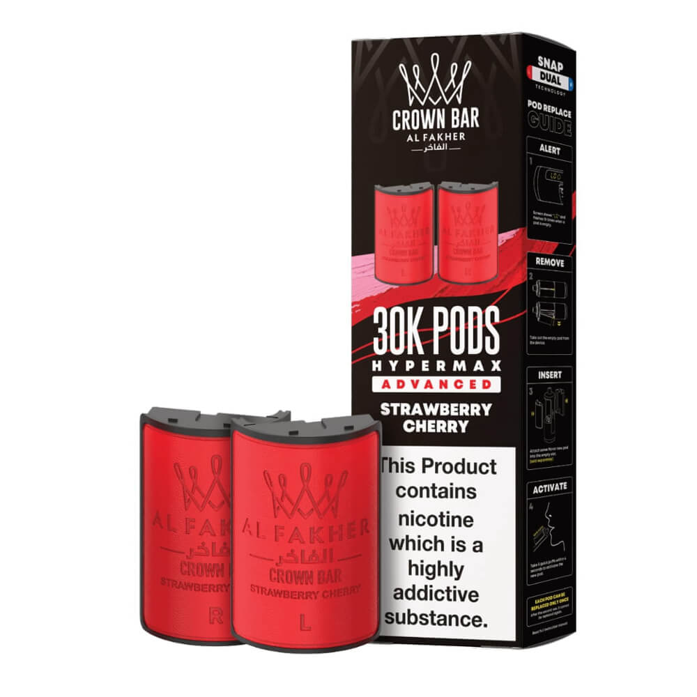 Al Fakher Crown Bar 30K Hypermax Prefilled Pods (Box of 5)