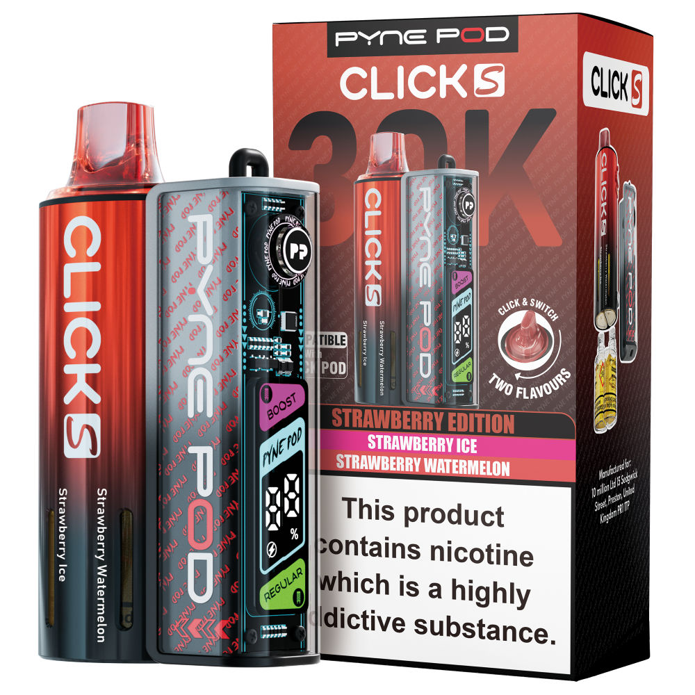 Pyne Pod Click S 30K Vape Kit - 20mg - 5 Pack