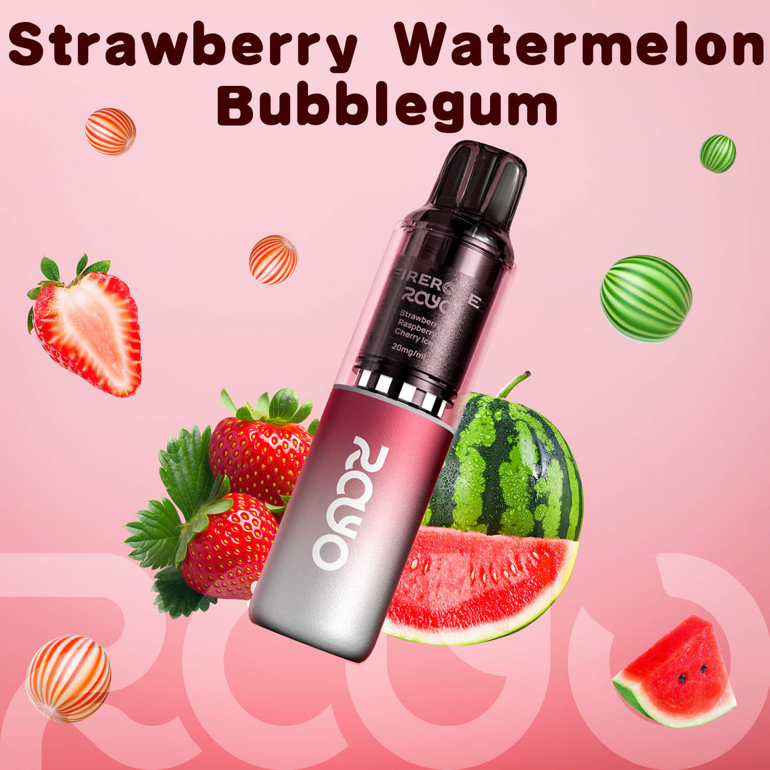 Firerose Rayo 600 Puffs Vape Kit - 20mg - 10 Pack