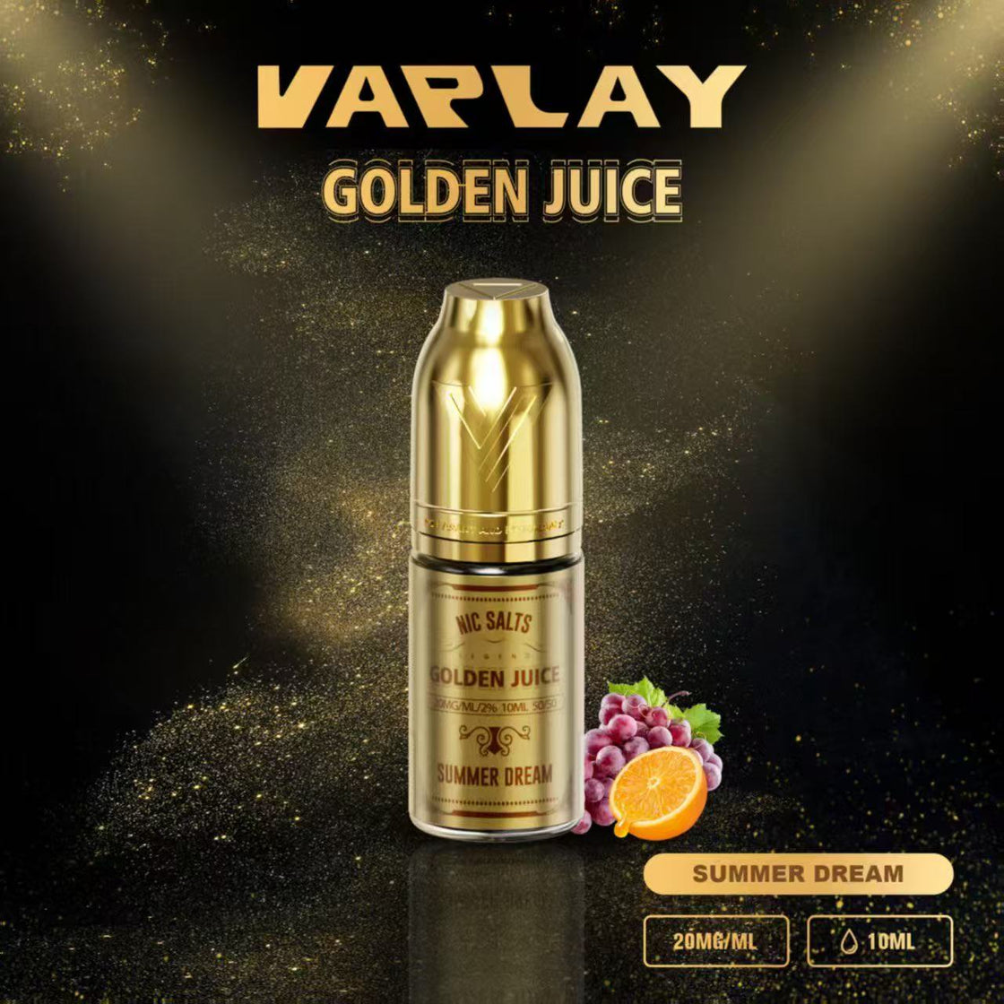 VAPLAY Golden Juice Nic Salt -10mg&20mg - 10 Pack