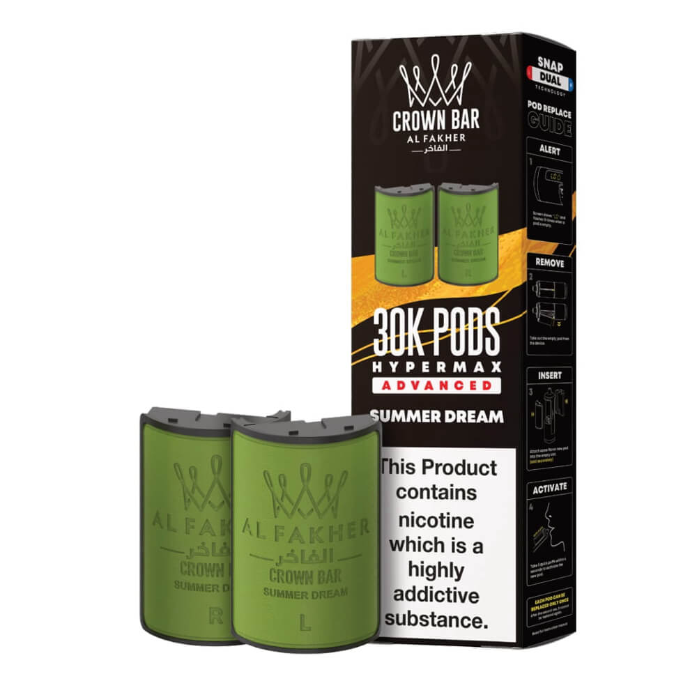Al Fakher Crown Bar 30K Hypermax Prefilled Pods (Box of 5)