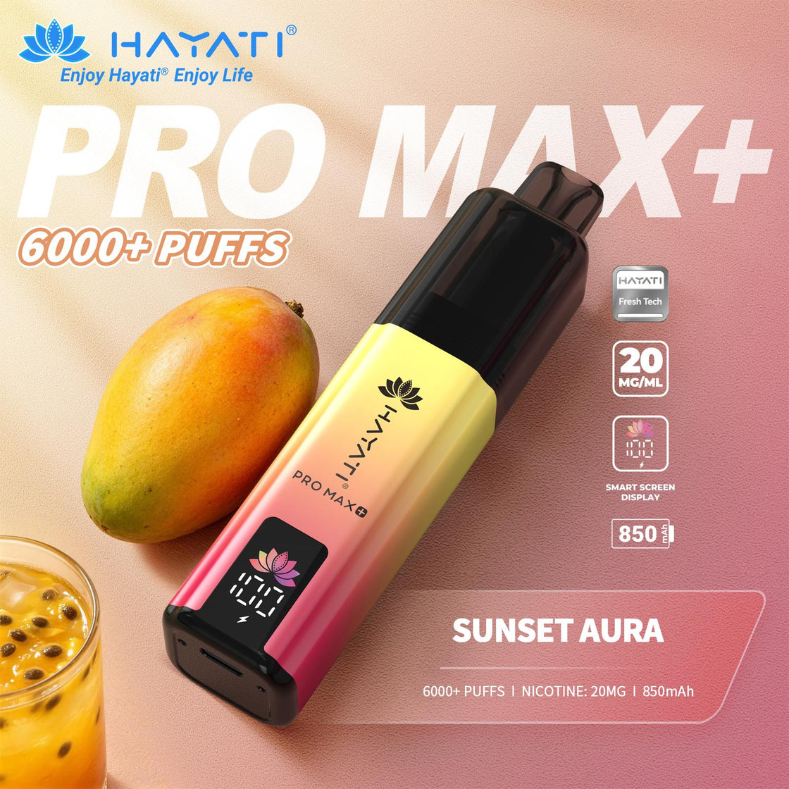 Hayati Pro Max Plus 6000 Box of 5 Prefilled Vape Kit