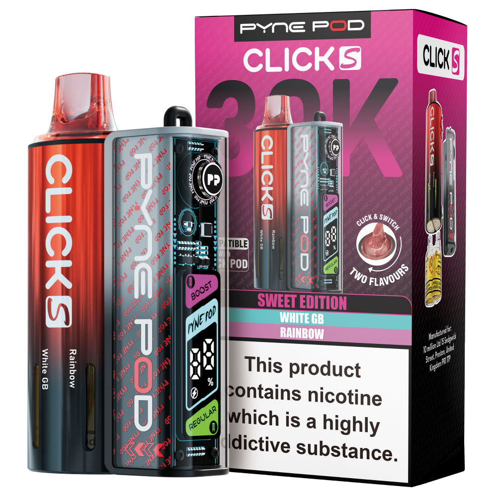 Pyne Pod Click S 30K Vape Kit - 20mg - 5 Pack