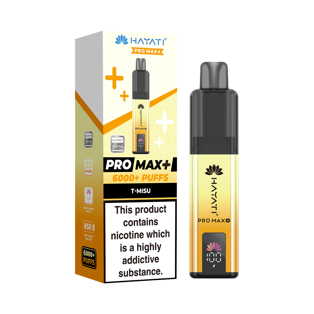 Hayati Pro Max Plus 6000 Box of 5 Prefilled Vape Kit
