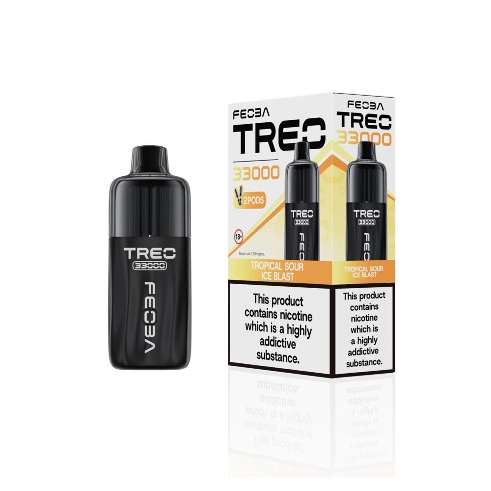 Feoba Trio 33000 Pre-filled Vape Pod Kit- Dual Flavour- 20mg -6 Pack